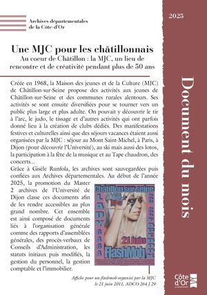 Document du mois réalisé par les étudiants M2