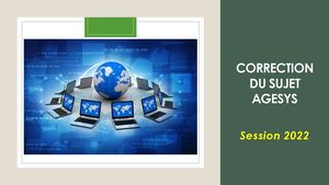 Correction Du Sujet Agesys