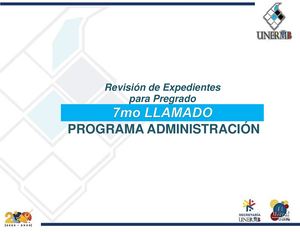 Revisión De Expedientes Pregrado Administracion