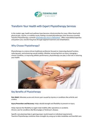 Physiotherapy Clinic in Abbotsford