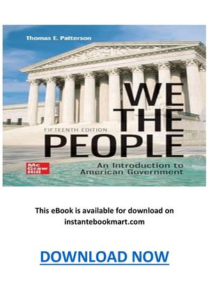 We The People 15th Edition PDF