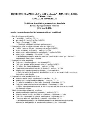 Evaluarea Mobilitatilor