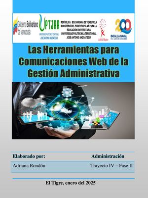Herramientas Para Comunicaciones Web De La Gestión Administrativa