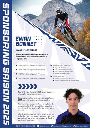 Plaquette 2025 Ewan Bonnet Ewmx