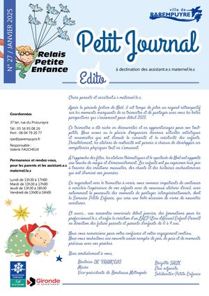 Journal Rpe Janvier 2025