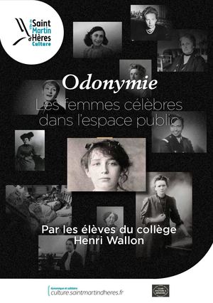 Odonymie Femmes Dans L Espace Public Smh Par Les Collegien Nes Henri Wallon Smh