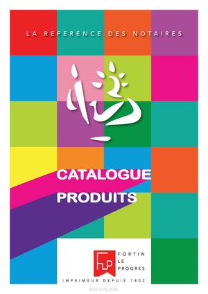 Catalogue Fortin 2023