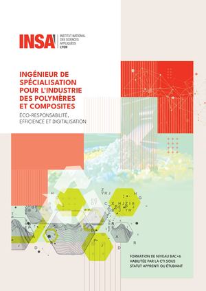 Ingénieur de spécialisation pour l'industrie des polymères et composites - Eco-responsabilité, efficience et digitalisation