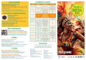BALADE AU BRESIL PROGRAMME