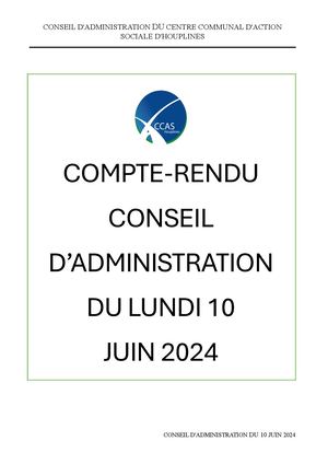 CA CCAS 10/06/2024 Compte Rendu