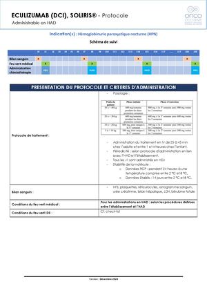 Protocole HAD - Eculizumab VF