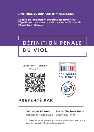 Synthèse du rapport - Définition pénale du viol