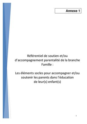 Referentiel  Parentalite