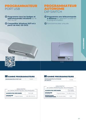 Fiche Catalogue Programmateur USB 12 0115