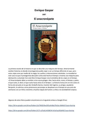 Literatura Y Viajes En El Tiempo