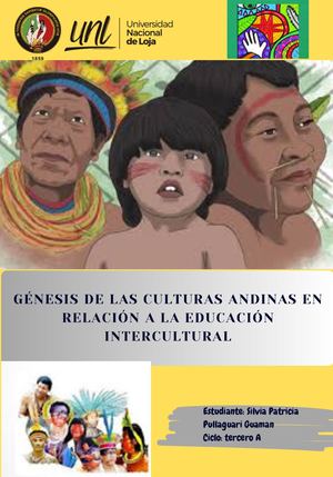 GÉNESIS DE LAS CULTURAS ANDINAS EN RELACIÓN A LA EDUCACIÓN INTERCULTURAL