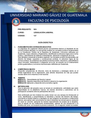 Guía Legislación Laboral 1 2025