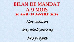 Bilan De Mandat Janvier 2025