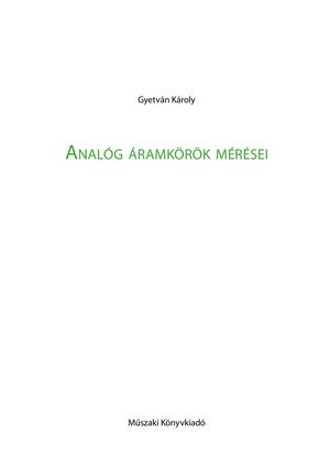 MK-5307 Analóg áramkörök mérései