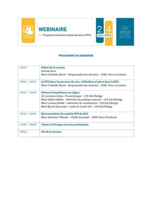 Programme Webinaire PPS