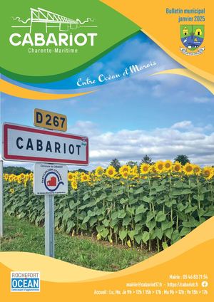 Bulletin de Cabariot, édition Janvier 2025