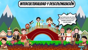 Comic sobre "La interculturalidad y descolonización