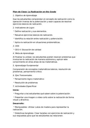 11111plan De Clases Radicación En 6to Grado 2