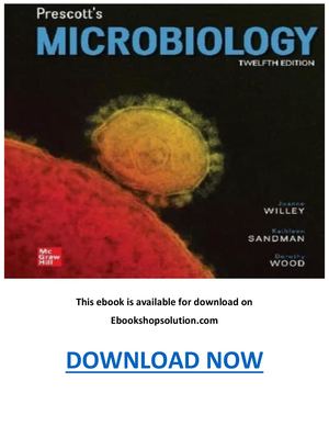 Prescott’s Microbiology 12th Edition PDF