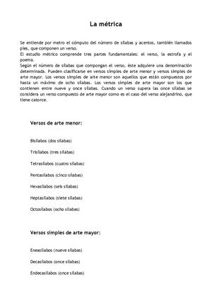 La Métrica