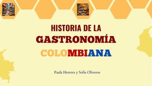 Historia De La Gastronomía