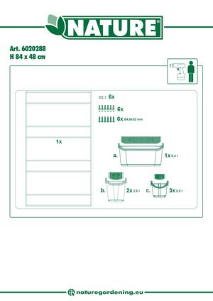Jardin Vertical Sur Cadre Metal 6020288