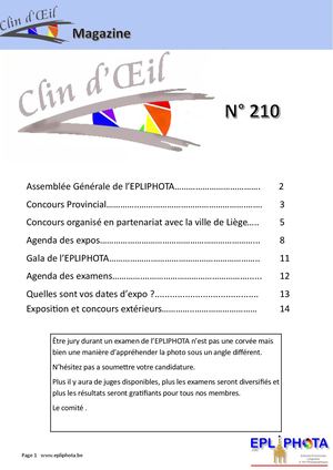 EPLIPHOTA | Clin d'Œil n°210
