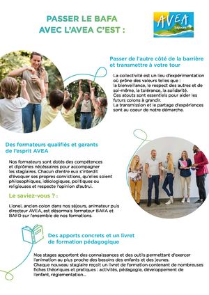 Passer Le BAFA Avec l'AVEA