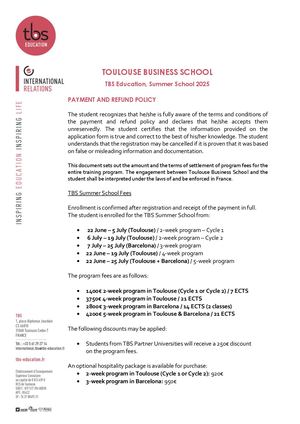 ISSP - Payment & Refund Policy