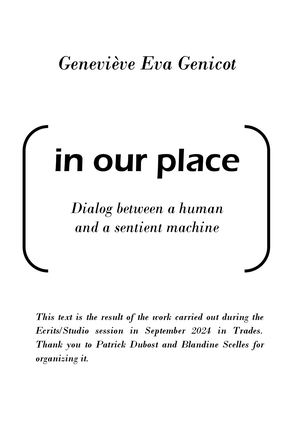 Me and My Machine - 3 - In our place (English translation) a5 - Geneviève Genicot