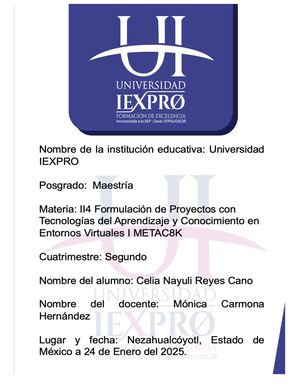 Segundo avance del proyecto: Planteamiento.