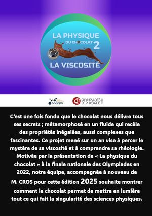 Equipe E La Physique Du Chocolat 2 Affiches Internet