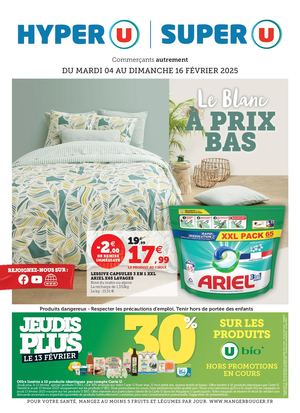 CATALOGUE DU 04 AU 16 FÉVRIER 2025 - HYPER U / SUPER U
