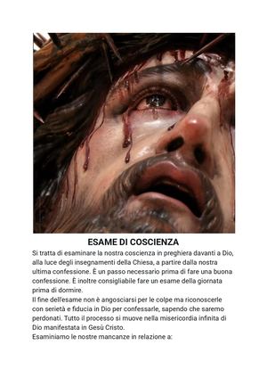 Esame Di Coscienza