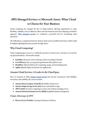 Calaméo - AWS Managed Services vs Azure: Choosing the Right Cloud for ...