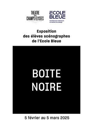 Exposition de l'Ecole Bleue autour de Semele, 05/02-05-03/25