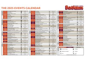 The 2025 events calendar
