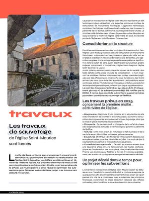 à Sens - Février 2025 - Travaux