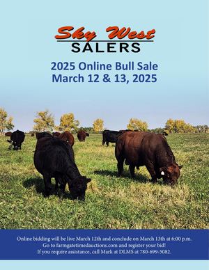 2025  Sky West Salers Bull Sale Catalog