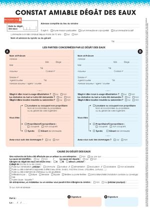 Constat dégât des eaux