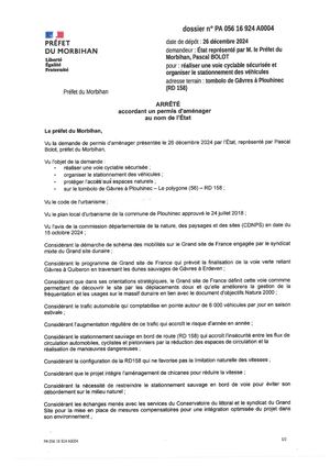 PA05616924A0004 - Préfecture Du Morbihan - Arrêté Du 13 01 2025