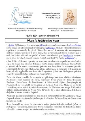 Feuille Paroissiale 02 2025