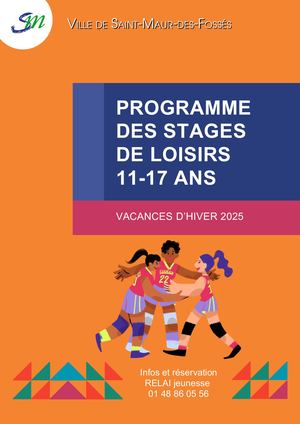 Programme des stages de loisirs 11-17ans