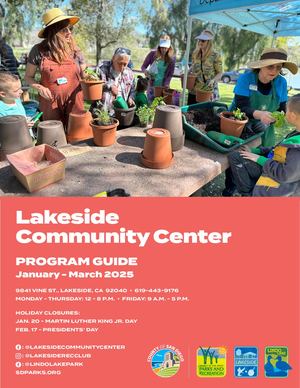 Jan. - March 2025: Lakeside Community Center Program Guide