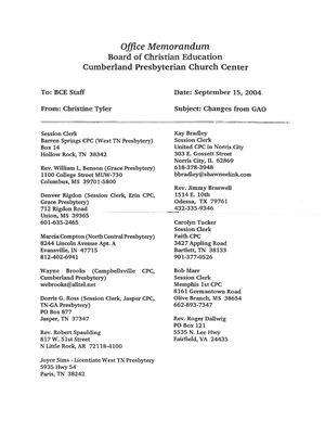 BCE Yearbook Updates 2004-05